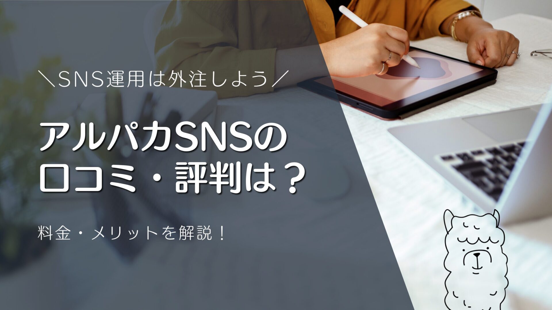 アルパカSNSの 口コミ・評判は？SNS運用は外注しよう