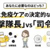 R-1と免疫ケアの決定的な違い！「攻撃隊長」vs「司令塔」あなたに必要なのはどっち？